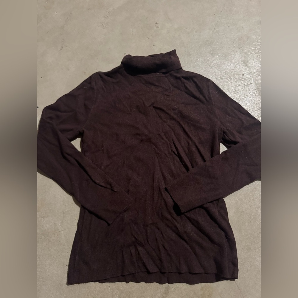 Preston & York Chocolate Knit Turtleneck